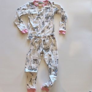 Paris Boo Boo BedHead Pajamas.  3t.